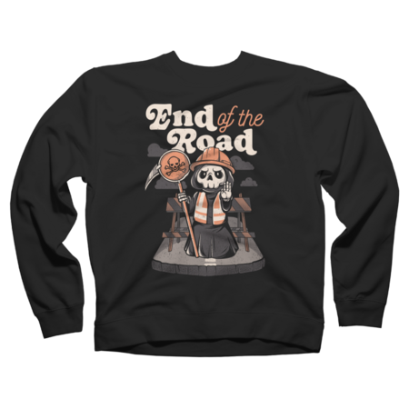 End of the Road  - Funny Skull Grim Reaper Gift by EduEly