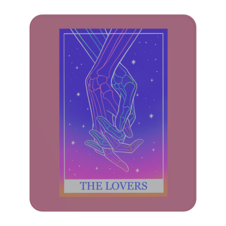 Modern Tarot card The Lovers by melazergDesign
