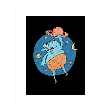 Space traveler-Retro Fun Parody Monster by makart8