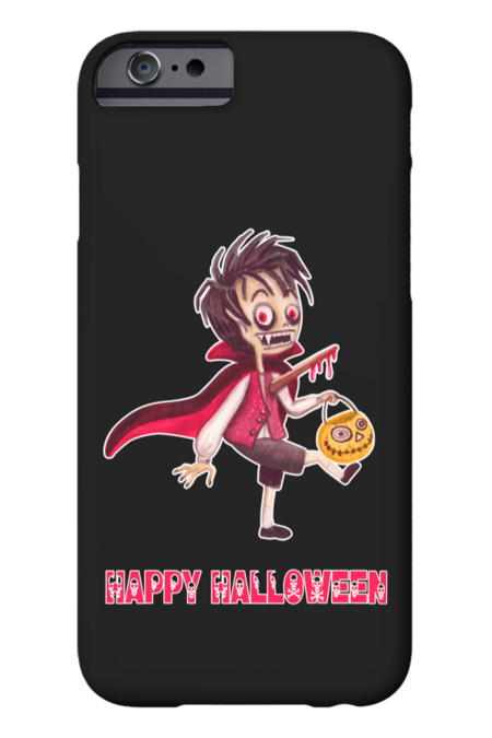 Halloween vampire with pumpkin by Astraliadesigns