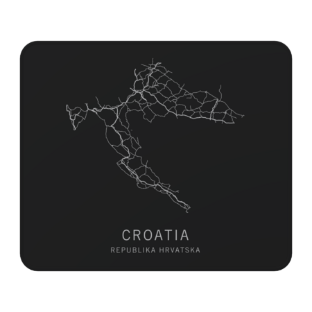 Croatia Road Map by ClarkStreetPress