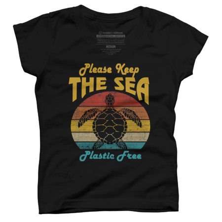 Turtle shirt- Please Keep The Sea Plastic Free by KemBong