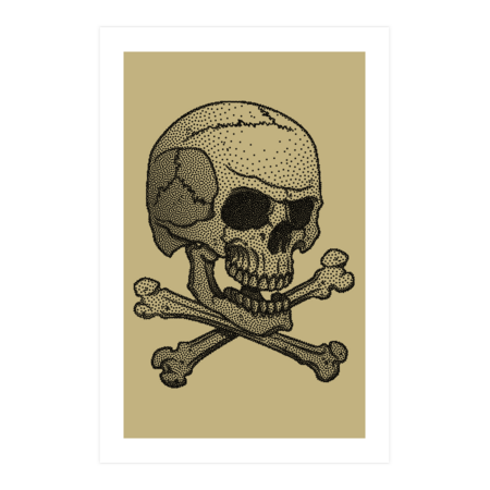 Stipple Skull by satoriartwork