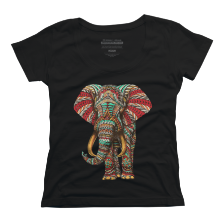 Elephant T-Shirt Henna Stylish Artistic Save The Elephants by JinTan