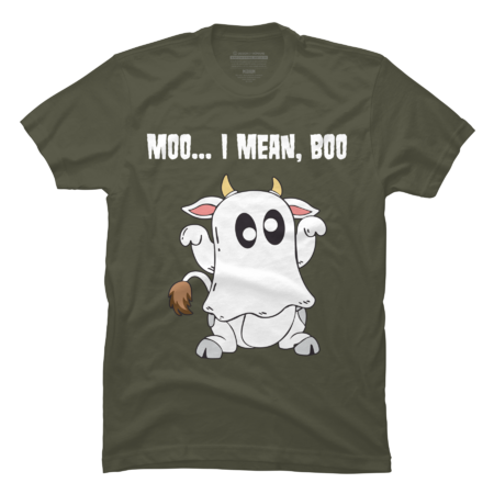 I Mean Boo Funny Halloween Costume Cute Cow Quote