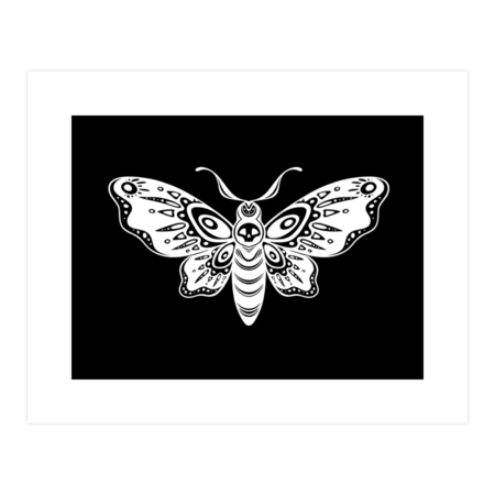 Surreal dark moth by melazergDesign