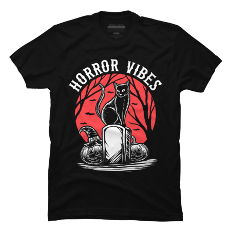 Cat shirt- Horror Vibes Horror Movie Scary Black Cat