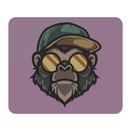 hipster monkey by GoldenWraith
