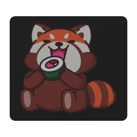 Red Panda Eating Sushi by stevenart