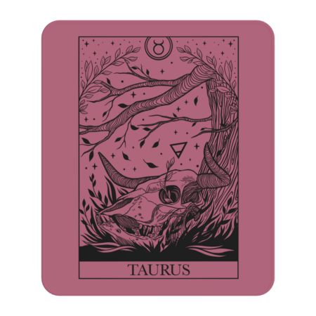 Zodiac sign tarot card Taurus by melazergDesign