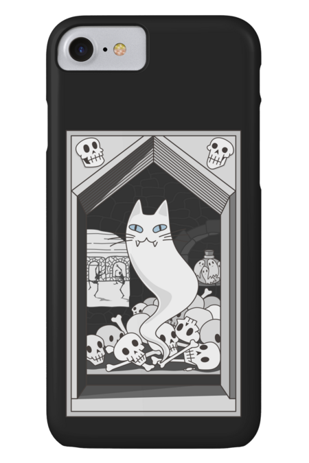 Ghost cat the Keeper of the Crypt by runcatrun