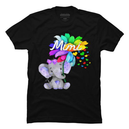 Elephant shirt- Elephant Mimi flower by KemBong