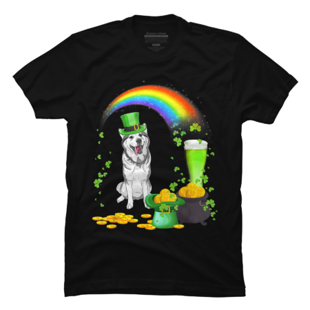 Happy St Patricks Day Husky Dog T-Shirt