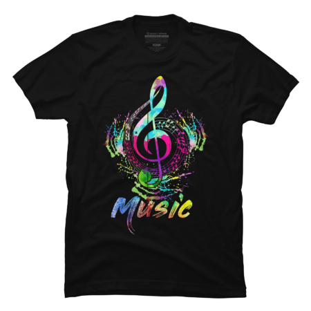 Music shirt- Colorful Treble Clef Musical Note