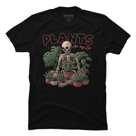 Plants Are My Life - Skull Flowers Colors Gift by EduEly