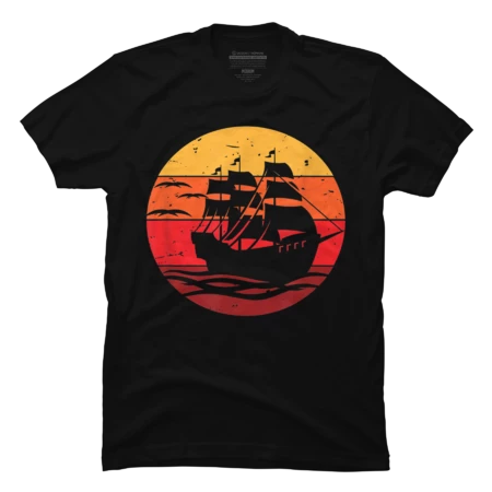 Pirate Ship T-shirt Pacific Ocean
