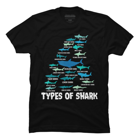 Types of Shark T-Shirt