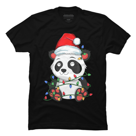 Panda Christmas Tree Light Santa Xmas