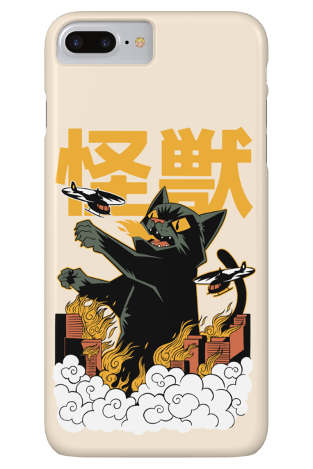 Kaiju Anime Cat Monster by TrendyTees