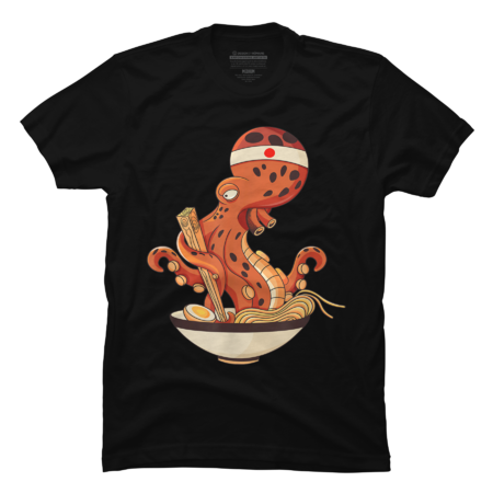 Japanese Octopus eating Ramen T-Shirt