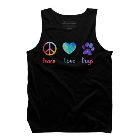 Peace Love Dogs Peace Sign T-shirt by Nancy69