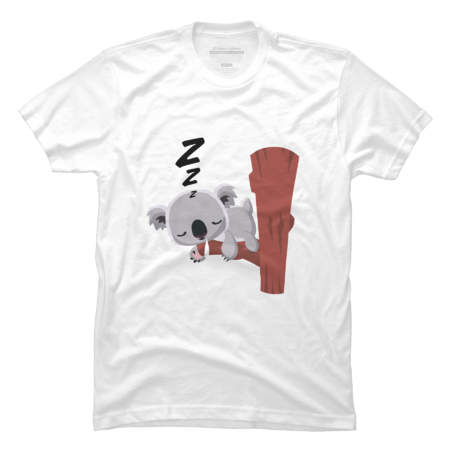 Koala Sleeps Cute Funny T-Shirt by senggca
