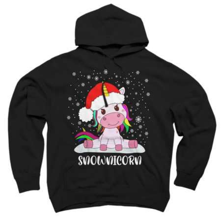Snownicorn Unicorn Christmas Ugly Christmas