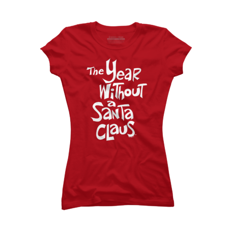 The Year Without A Santa Claus White Text Logo