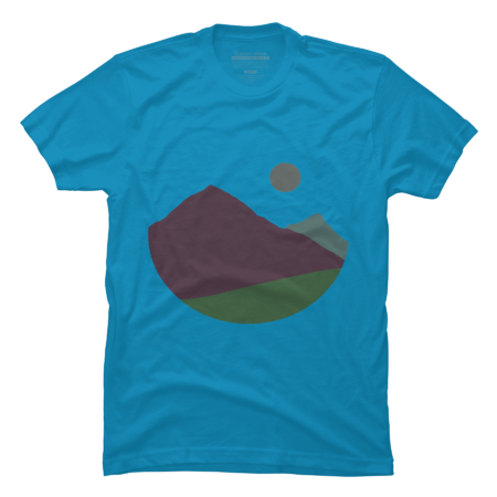 Abstract Mountain Sunset Sunrise Graphic T-Shirt
