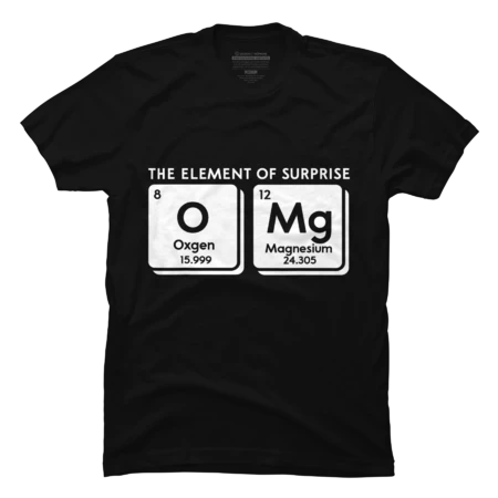 Periodic Table OMg The Element Of Surprise Funny Science by ACEGlobal