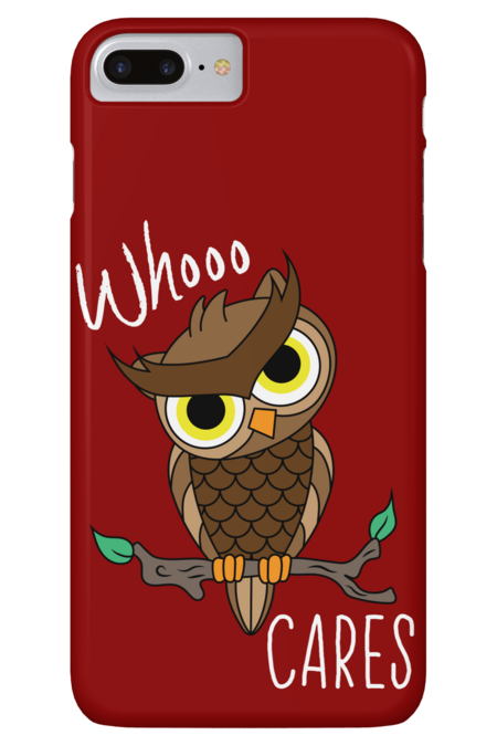 Whoo Cares Brown Owl by DesignsbyDarrin