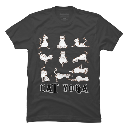 Fun Cat Yoga T-Shirt Cute Family
