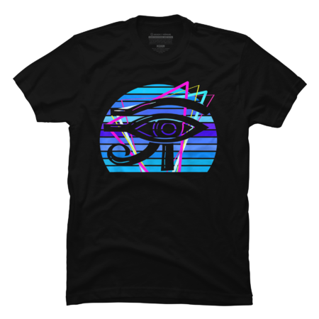 Egyptian Eye of Horus Synthwave T-Shirt