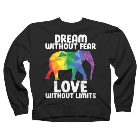 LGBT Elephant shirt- Dream Without Fear Love Without Limits