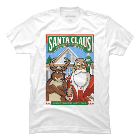 Santa Claus and Kickin' Reindeer