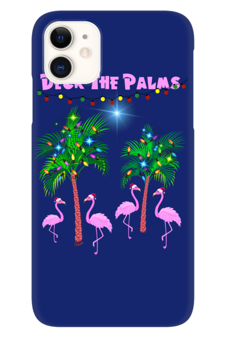 Tropical Christmas Deck The Palms Pink Flamingos Xmas Lights