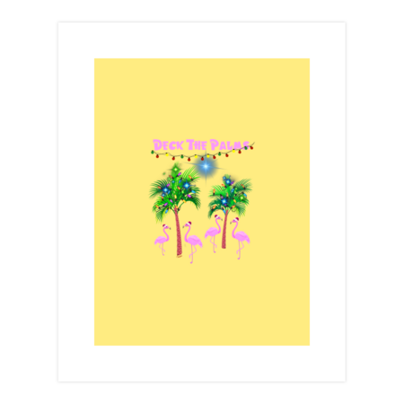 Tropical Christmas Deck The Palms Pink Flamingos Xmas Lights