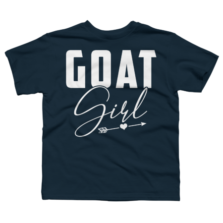 Goat Girl T-Shirt I Love Goats by OlaFami