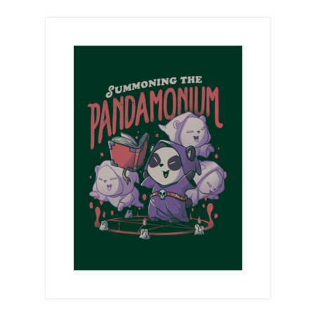 Summoning the Pandamonium - Cute Funny Evil Creepy Panda Gift by EduEly