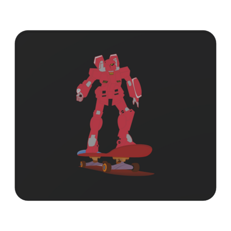 robot on a skateboard