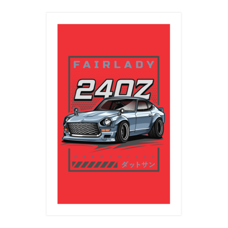 Vintage Car Fairlady 240Z (Grey Blue) by jioojiproject