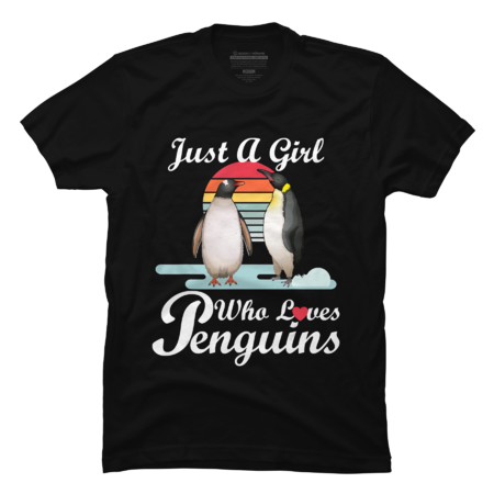 Just A Girl Who Loves Penguins Shirt