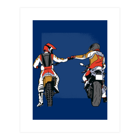 Fist Bump Respect Motorcycle Riders by SaltashDesigns