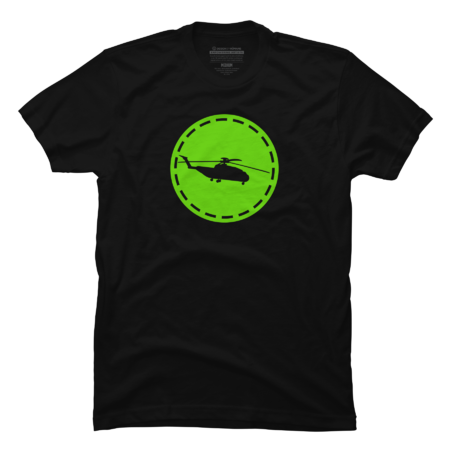 helicopter in a green circle by Designer1987