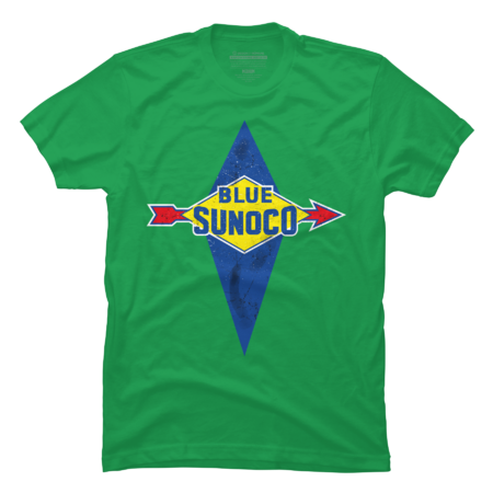 Blue Sunoco vintage oil company by PLOXD
