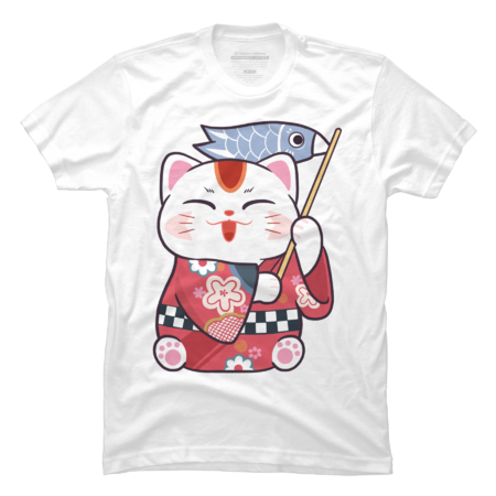 Happy Japanese Kimono Lucky Cat