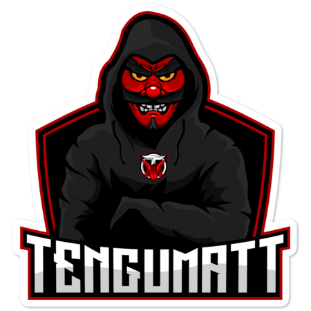 TenguMatt Mascot Logo Sticker