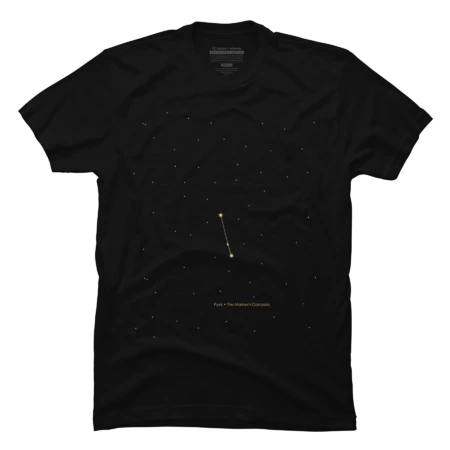 Pyxis Constellation in Gold