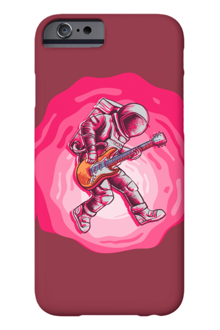 Spaceman jamming in space by Matthewkctan