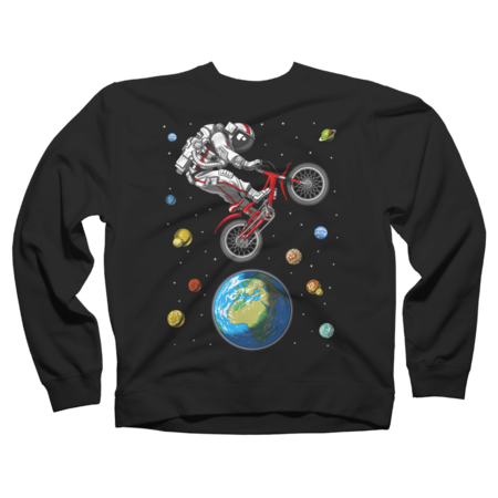 Space Astronaut Bicycle Jumping